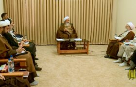 دیدار اساتید اقتصاد اسلامی با آیت الله العظمی جوادی آملی